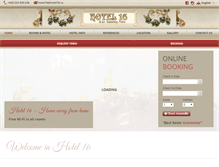 Tablet Screenshot of hotel16.cz